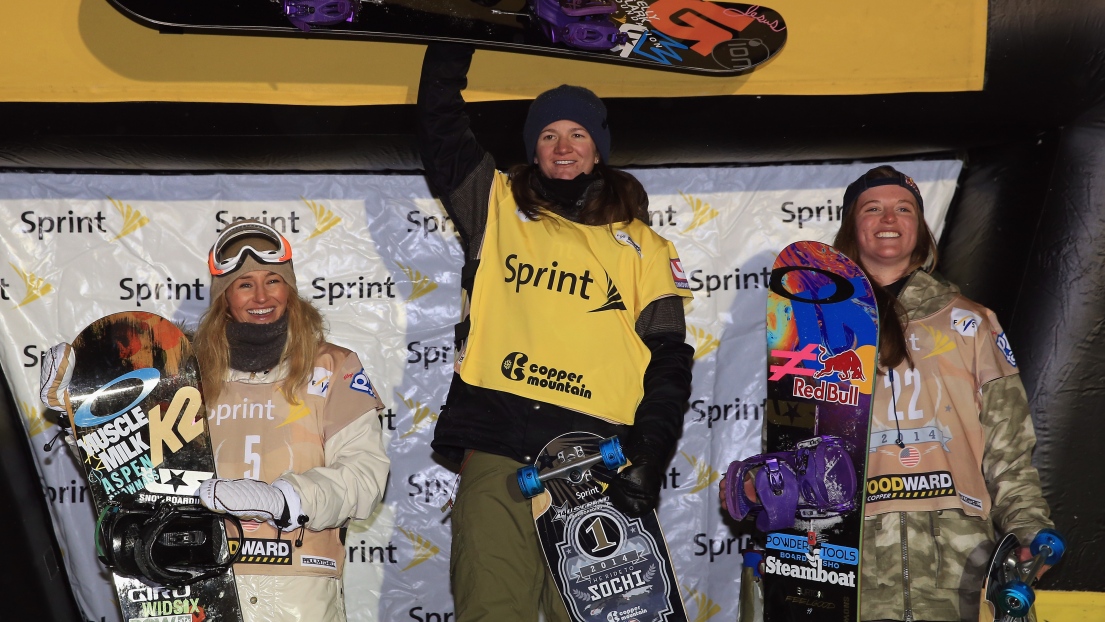 Gretchen Bleiler, Kelly Clark et Arielle Gold