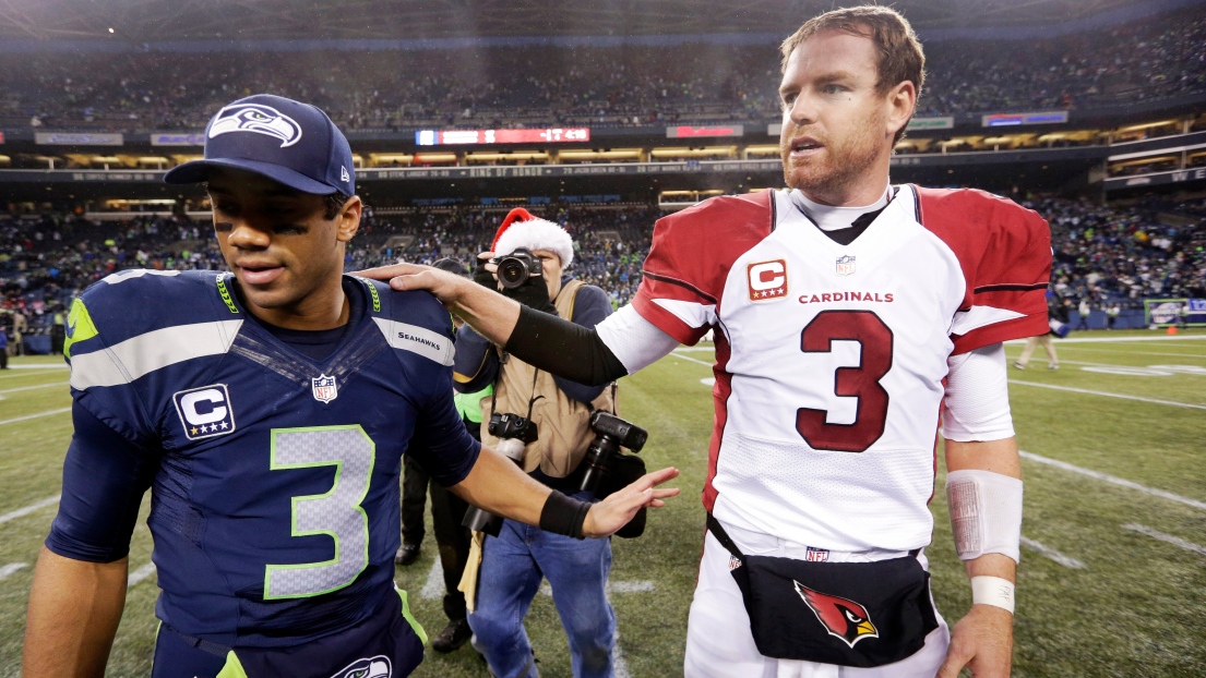 Russell Wilson et Carson Palmer