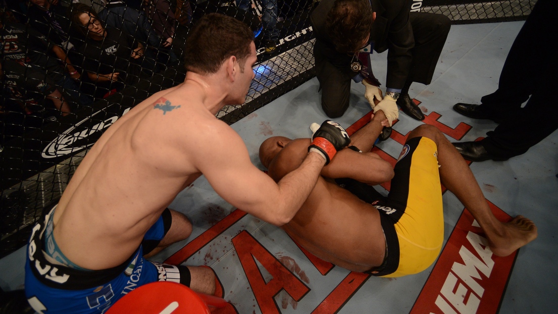 Chris Weidman et Anderson Silva