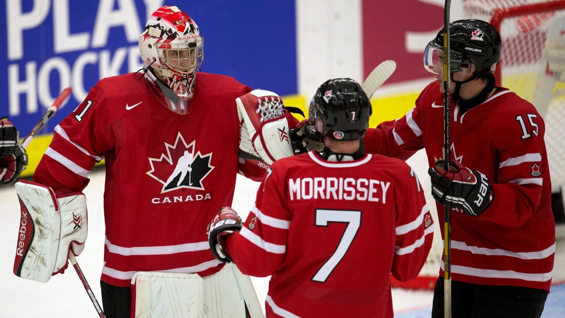 Zachary Fucale, Josh Morrissey et Derrick Pouliot 