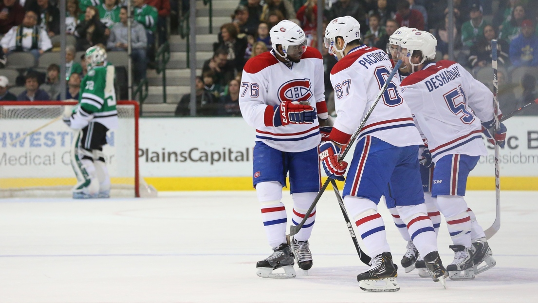 P.K. Subban, Max Pacioretty, David Desharnais et Brendan Gallagher