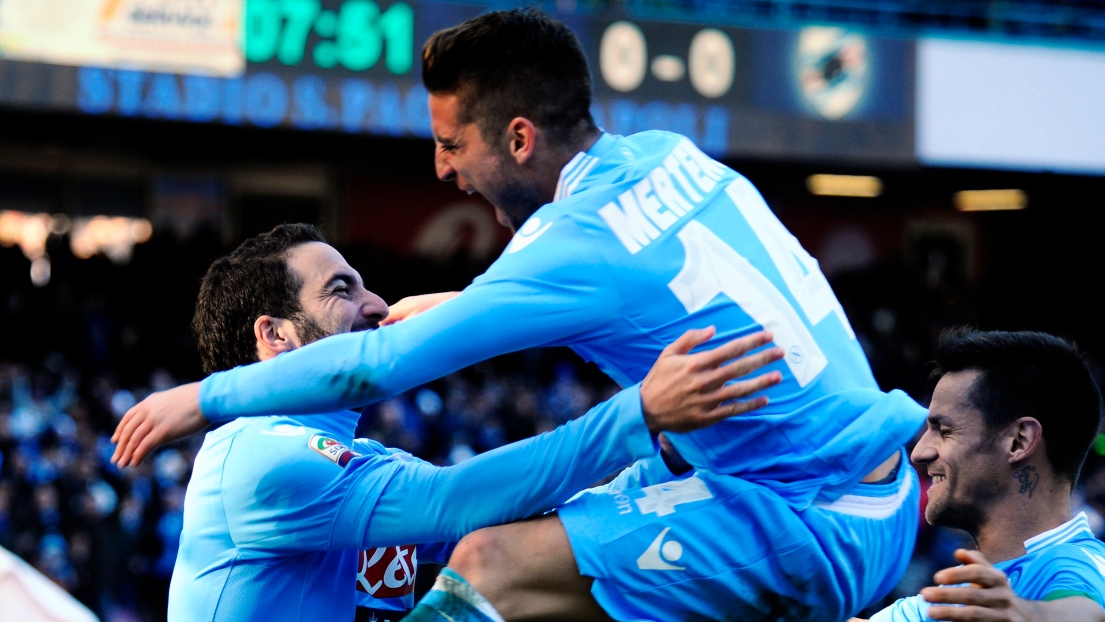 Gonzalo Higuain et Dries Mertens