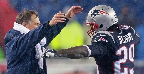 Bill Belichick et LeGarrette Blount