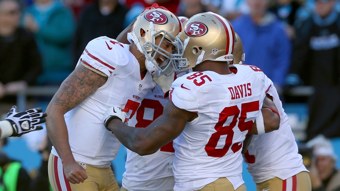 Colin Kaepernick et Vernon Davis