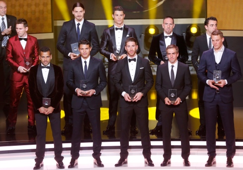 L'équipe-type FIFPro World XI 2013