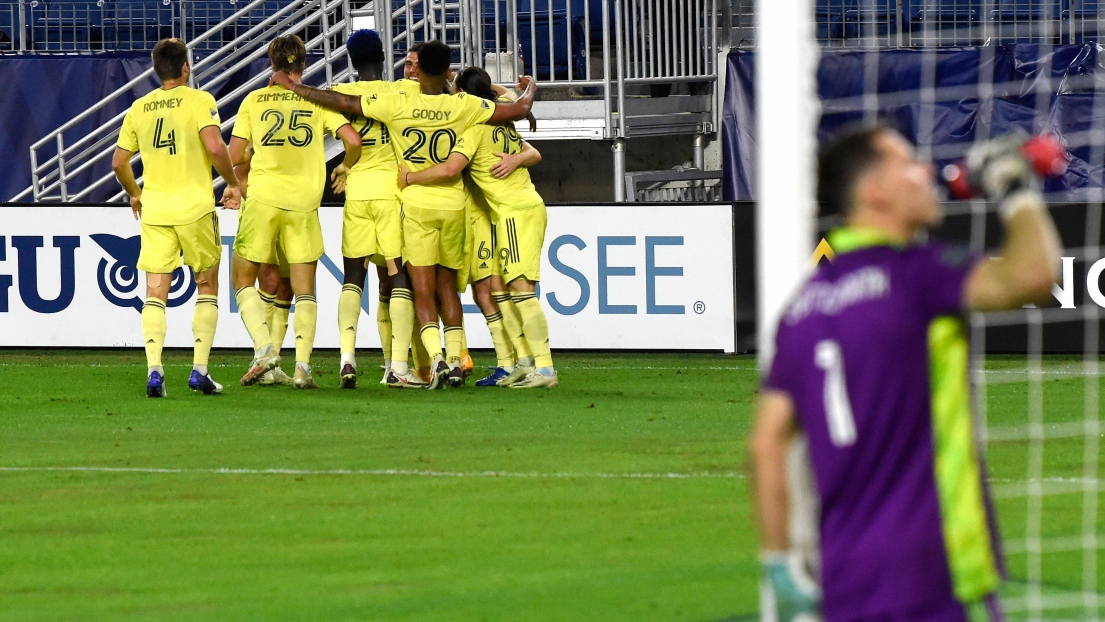 Le Nashville SC célèbre un but