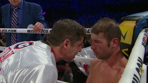 Stéphan Larouche et Lucian Bute