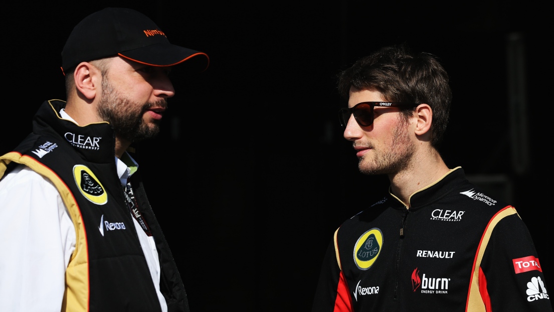 Gerard Lopez et Romain Grosjean