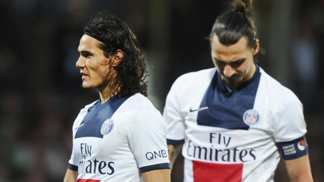 Edinson Cavani et Zlatan Ibrahimovic