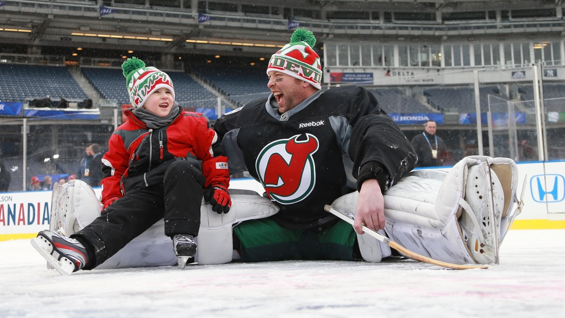 Martin Brodeur et son fils Maxime