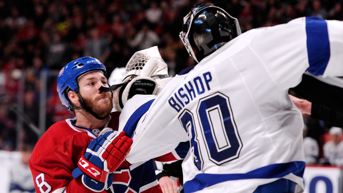 Brandon Prust et Ben Bishop