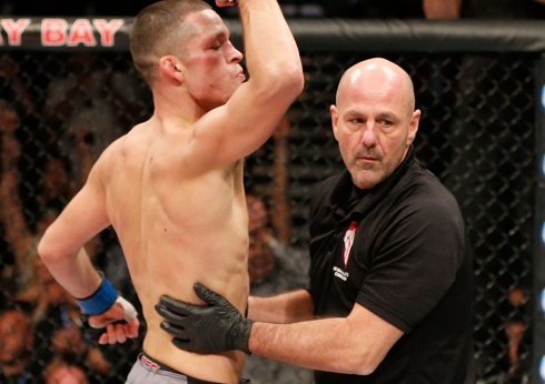 Yves Lavigne et Nate Diaz