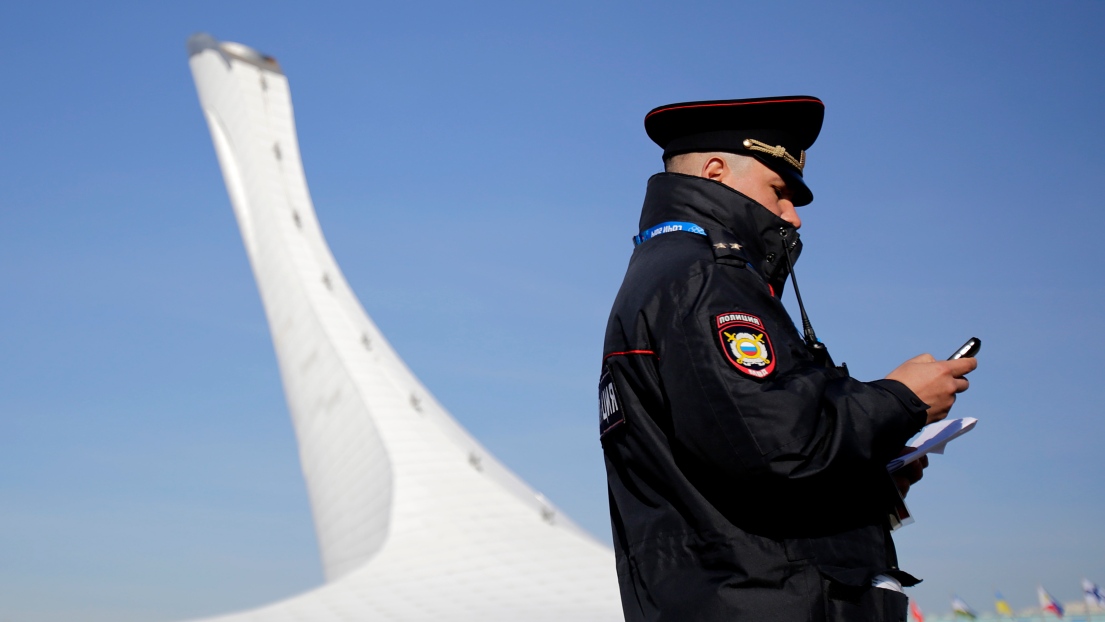 Policier à Sotchi