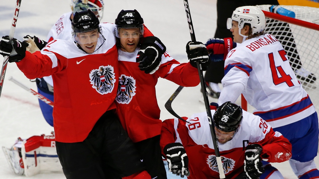 Michael Raffl et Michael Grabner