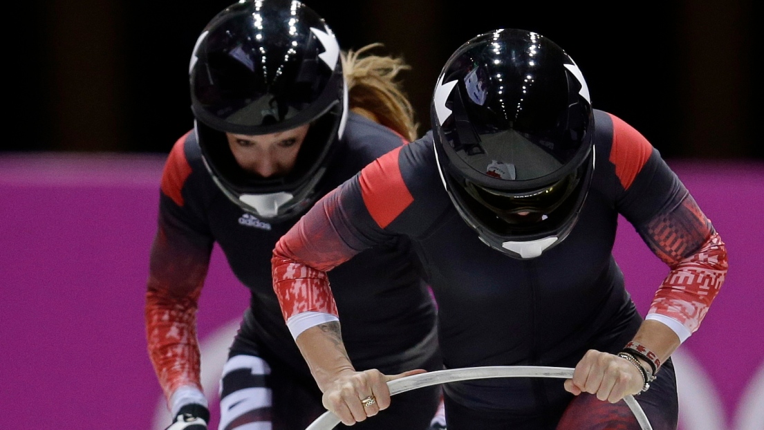 Kaillie Humphries et  Heather Moyse 