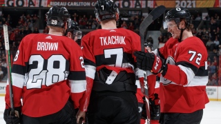 Connor Brown, Brady Tkachuk et Thomas Chabot