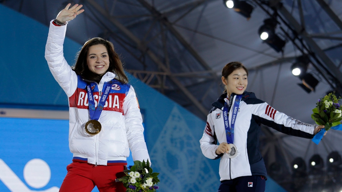 Adelina Sotnikova et Yuna Kim