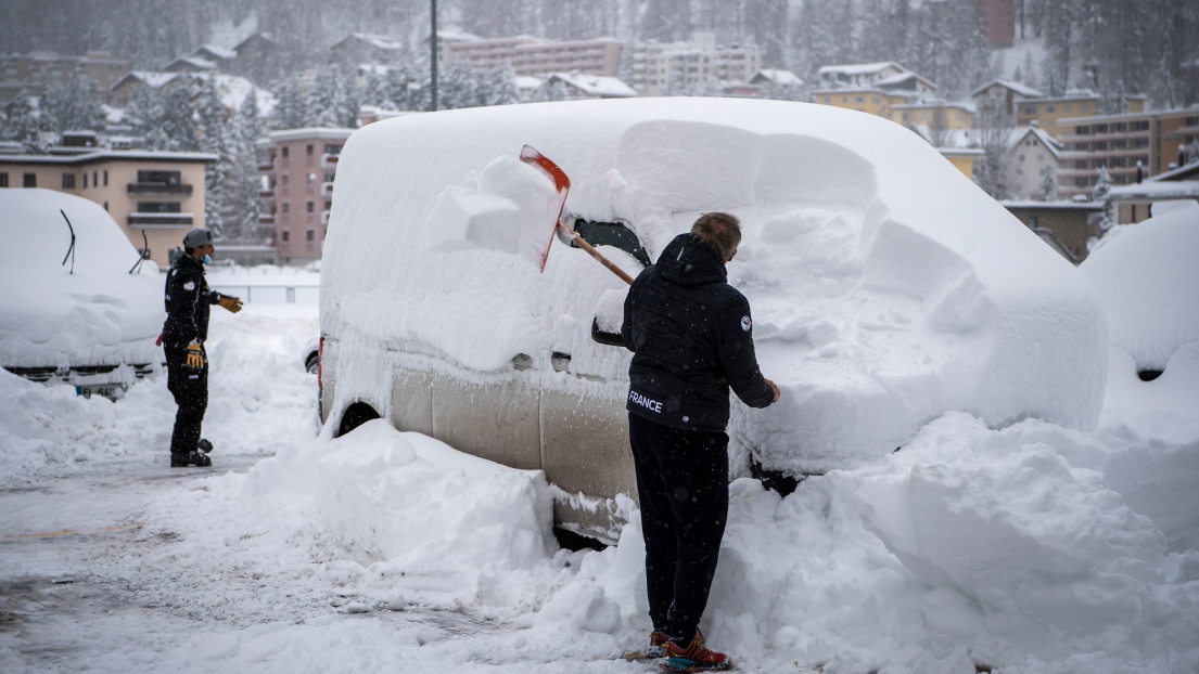 Saint-Moritz neige