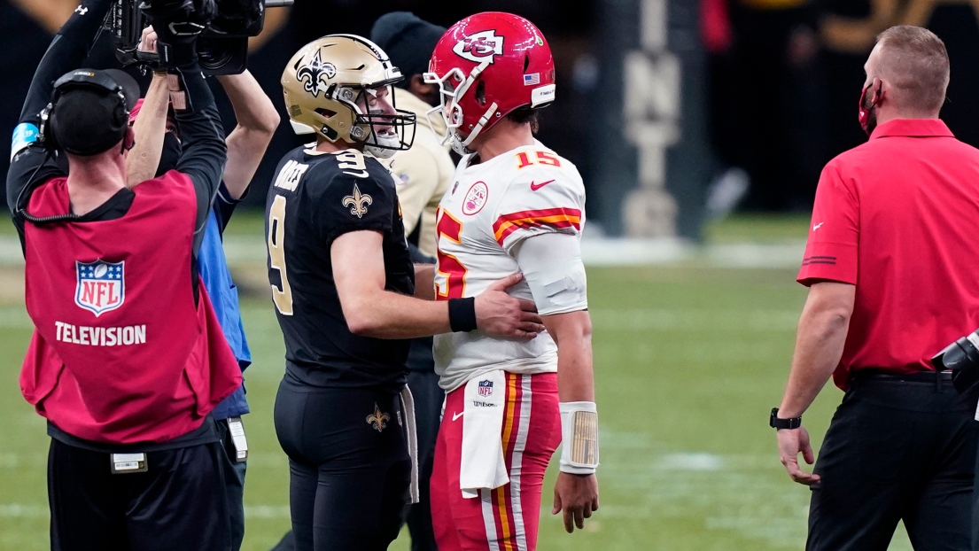 Drew Brees et Pat Mahomes