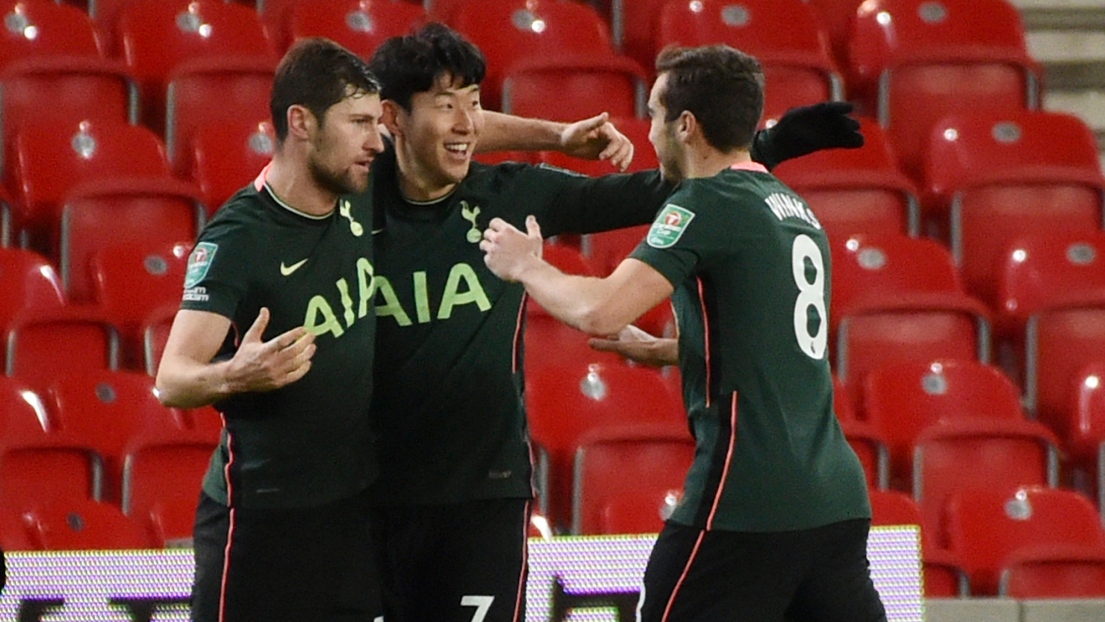 Ben Davies, Son Heung-min et Harry Winks