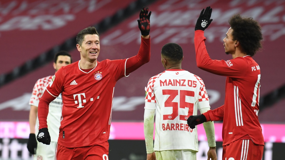 Robert Lewandowski et Leroy Sané