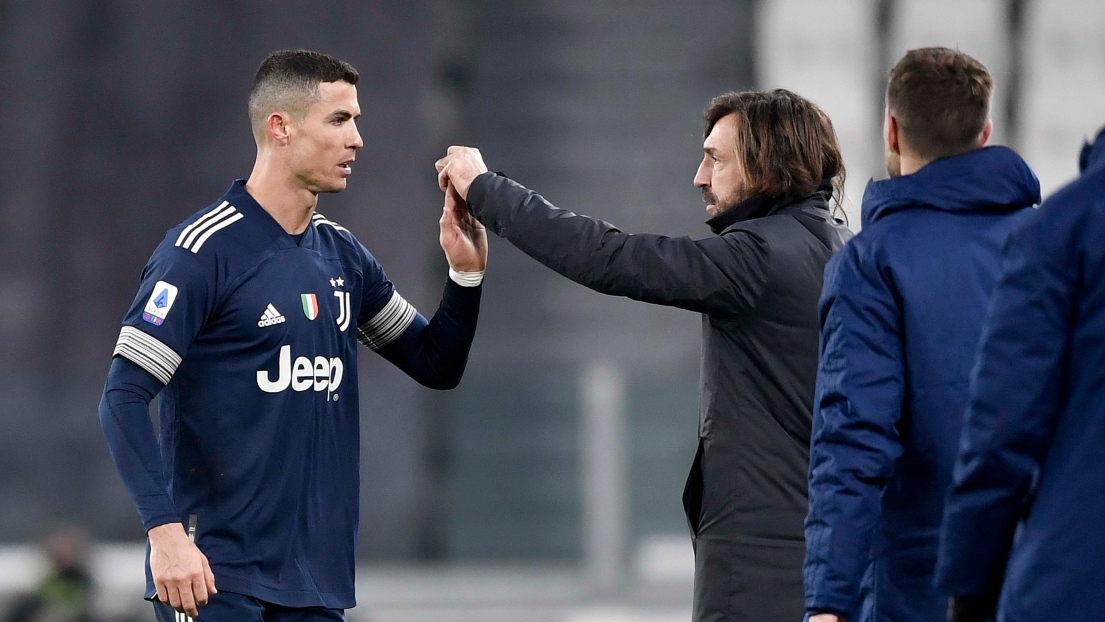 Cristiano Ronaldo et Andrea Pirlo